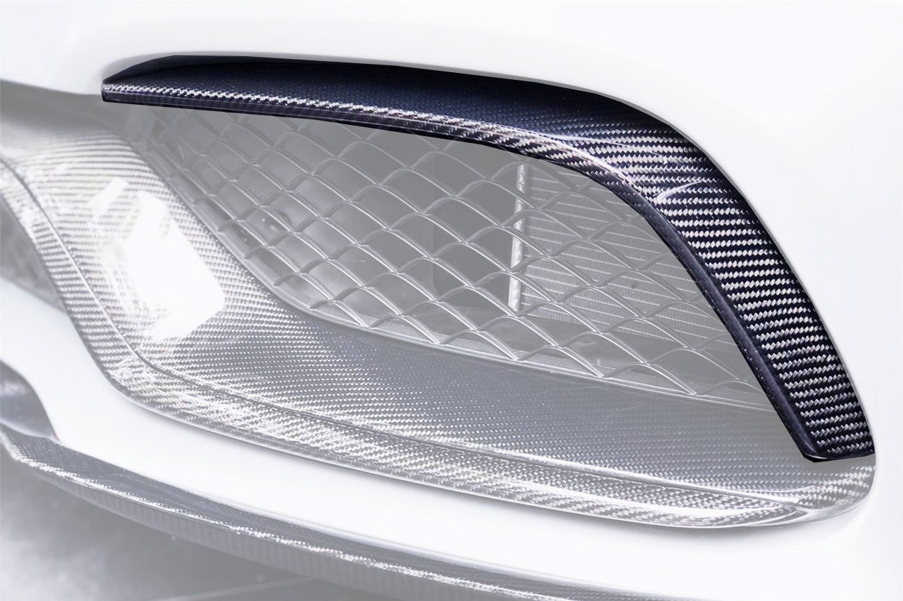 2015 - 2021 Mercedes Benz W205 C63&S AMG Carbon Fiber Front Canards